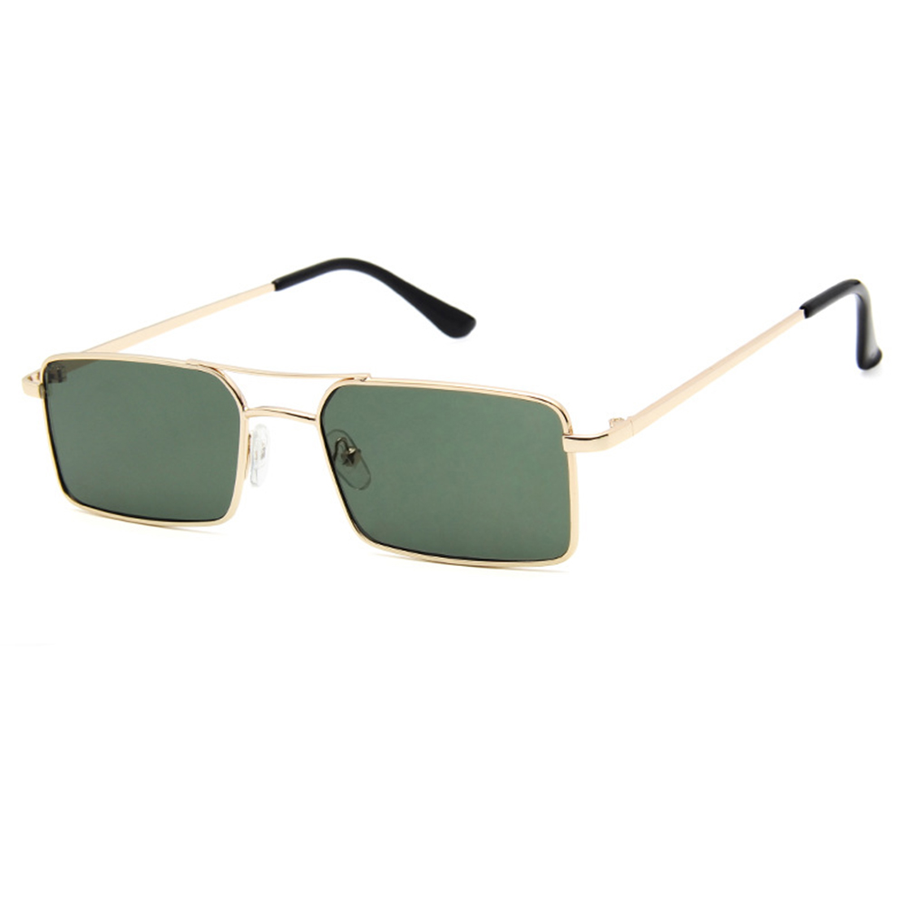 Trend New Fashion Sunglasses Personality Double Beam Square Sunglasses Ocean Sheet Metal Glasses