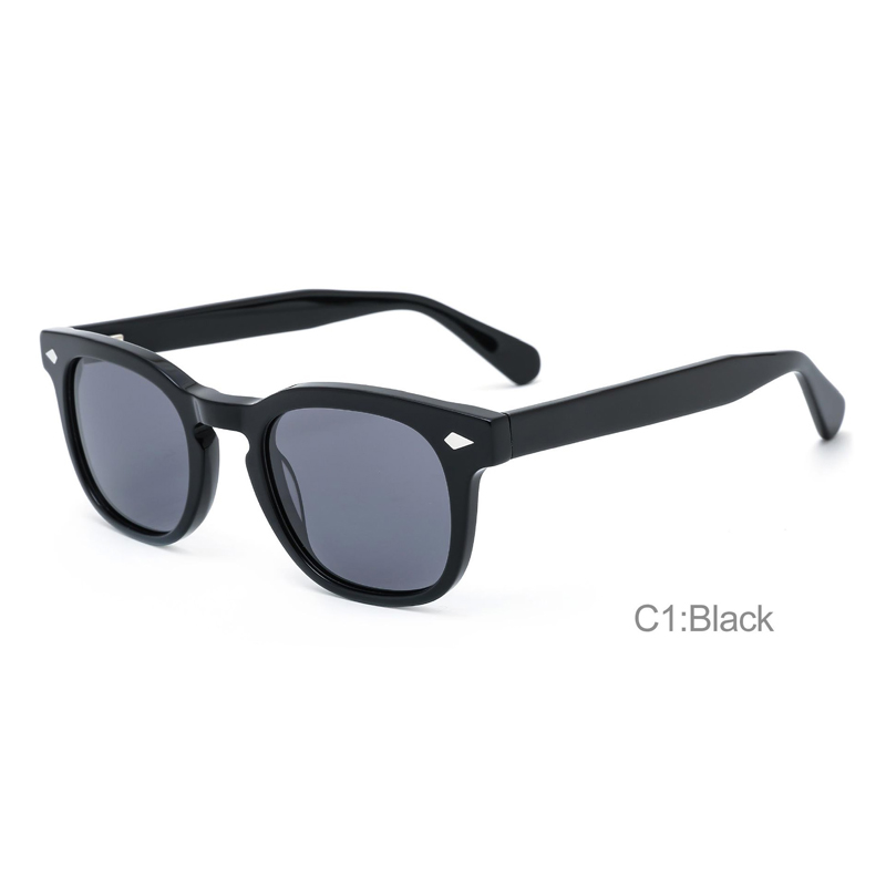Stock high quality womens fashion acetate transparent sunglass 2022