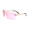 2022 New Trendy Rectangle Frameless Sun Glasses Hot Sale Women Men Rimless Ocean Lens Metal Sunglasses