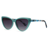 High End Ladies Classic Women Vintage Cat Eye Tac Polarized Lens Acetate Sunglasses