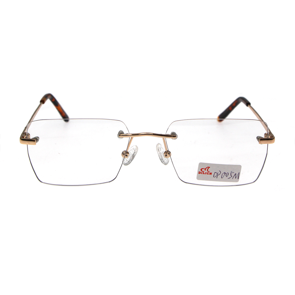 Rectangular Rimless Glasses Frames High Quality Men's Eyewear Eyeglasses Frame