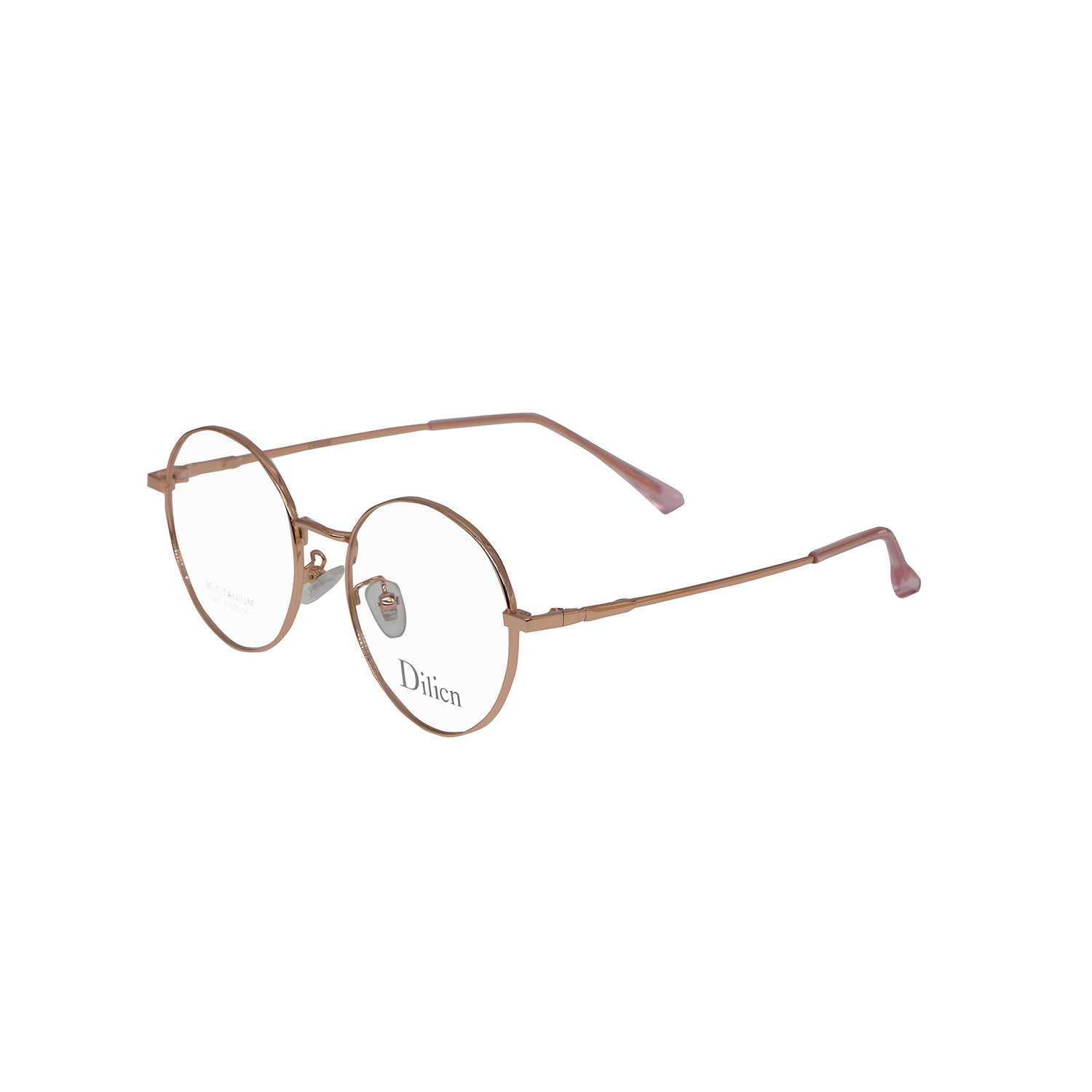 DILICN 2023 trendy new round frame titanium optical frames