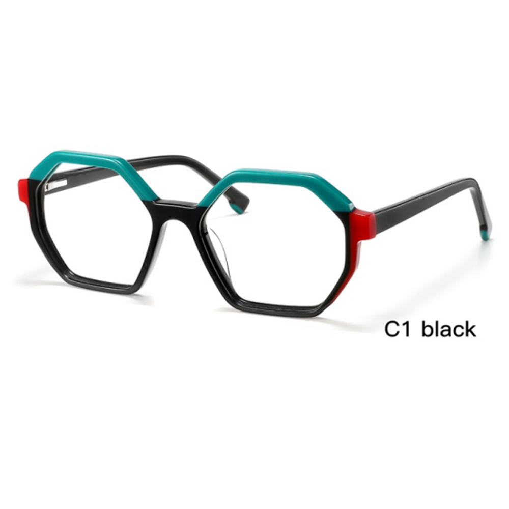 DILICN 2023 New Fashion Acetate Optical Frame Model YD1272 Polygonal frames