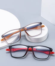 2024 New Unisex Anti-Blue Light Reading Glasses Fashionable Big Frame PC Sports Spectacles Oval Geometric Pattern Diamond Face