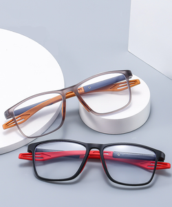 2024 New Unisex Anti-Blue Light Reading Glasses Fashionable Big Frame PC Sports Spectacles Oval Geometric Pattern Diamond Face