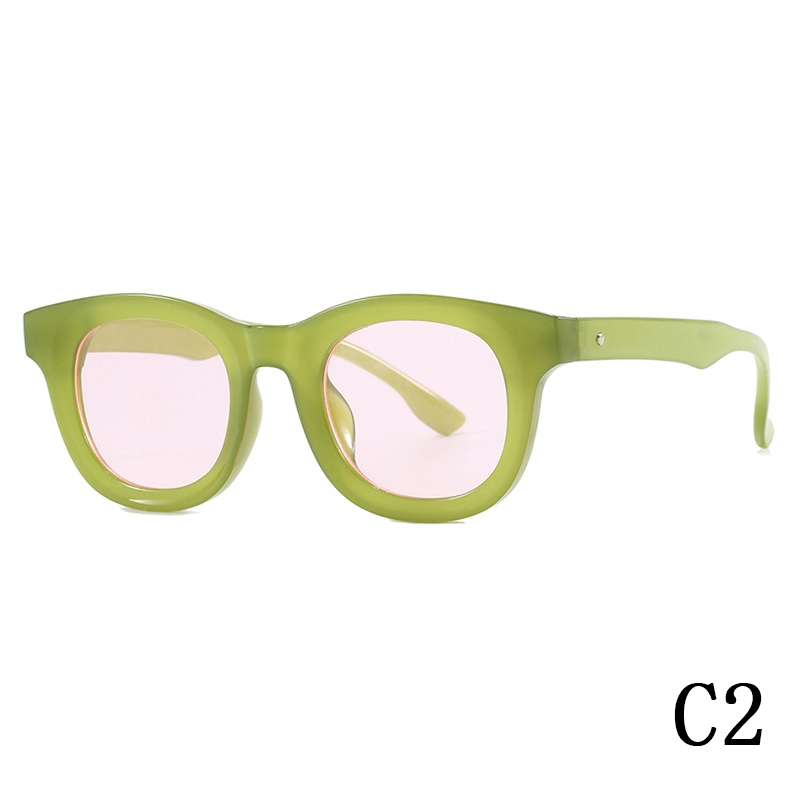 2024 New UV400 UV protection Avocado sunglasses Fresh women's sunglasses