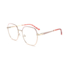 Women Optical spectacle Blue Light Glasses Metal Cat Eye Optical Eyeglasses Frame