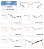 Ready Stock Designer Metal Fashion Cat Eye Eyeglasses Optical Frames for Women