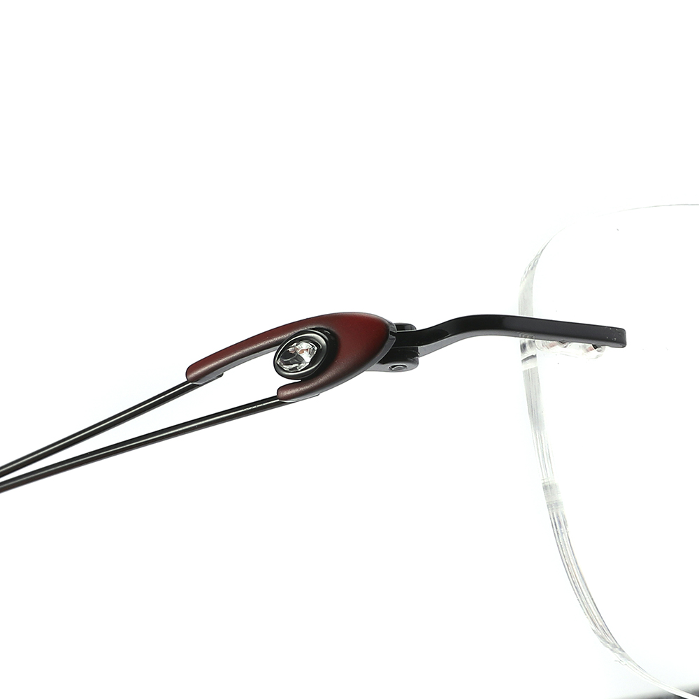 Rimless Eyeglasses Glasses Metal Frames for Men Women