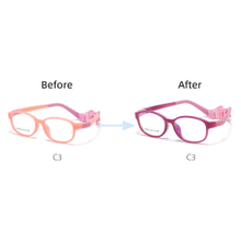 Photochromic Flexible Children Eyeglasses Glasses Kids Frames with Strips