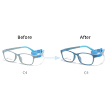 Girls Boys Photochromic Glasses Frames Kids Optical Glass Frame with Strips