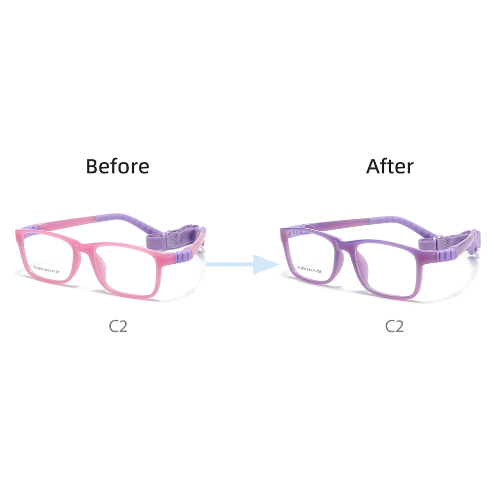Photochromic Glasses Frames Kids Optical Glass Children Flexible Frame Eyeglasses Glasses with Strips