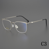 2024 new business retro pure titanium full frame ultra light men's optical frame