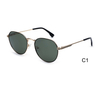 DILICN New Metal Sunglasses Unisex Polarized Retro Round Frame Sunglasses