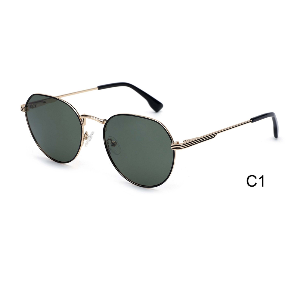 DILICN New Metal Sunglasses Unisex Polarized Retro Round Frame Sunglasses