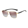 Fashionable new TR90 polarized sunglasses men's single bridge square style two-color sunglasses
