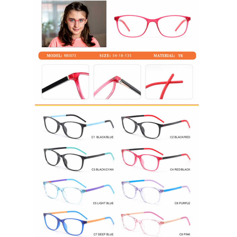 DILICN 2023 New TR children's optical frames RB5073 oval frame