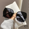 2024 new fashion simple and lightweight large frame women's polarizing sunglasses
