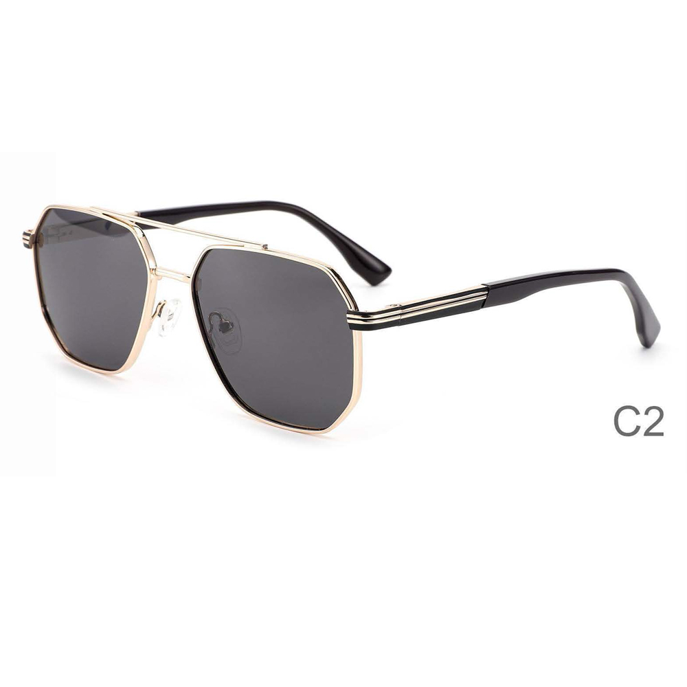 DILICN Metal Sunglasses Double Bridge Pilot Style Fashion Wholesale Hot Sale Men's Small Size