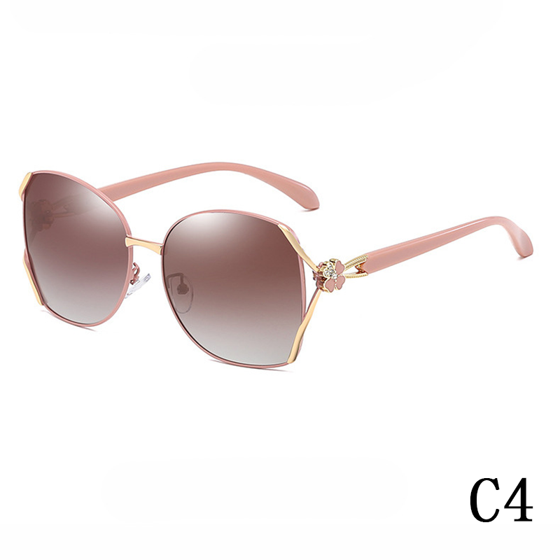 2024 new fashion simple and lightweight large frame women's polarizing sunglasses
