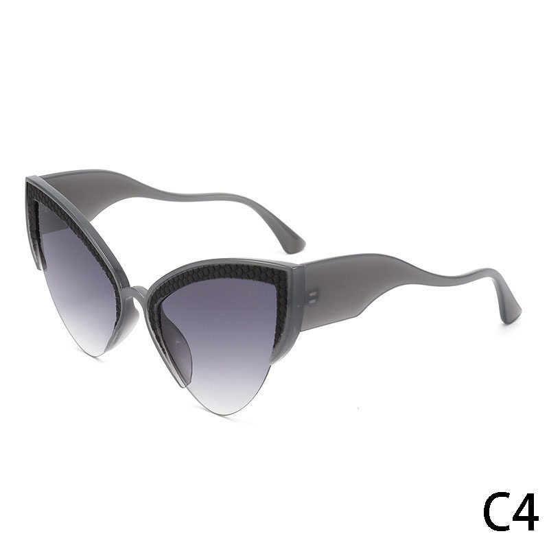 DILICN Trend 2024 Cat eye frames uv400 luxury sunglasses women fashion wavy legs butterfly frame sun glasses men irregular shades