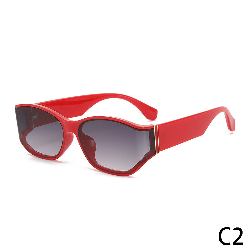 2024 Stylish High Quality Sunglasses with Curved Sides New Unisex Trending Fashion Glasses
