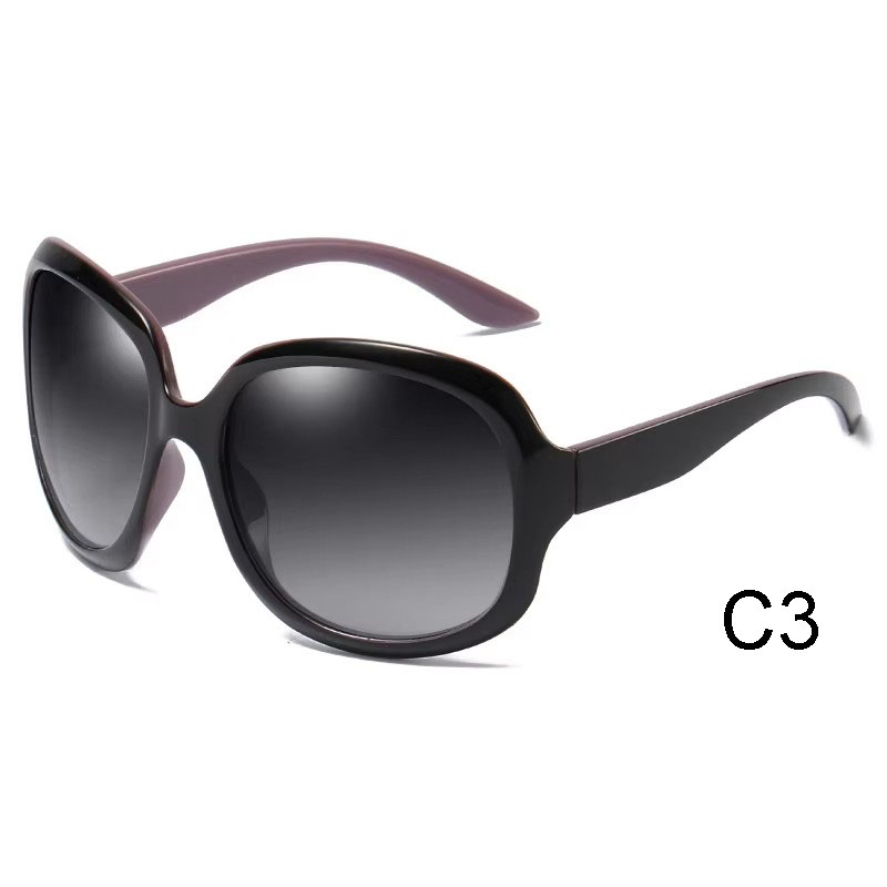 2024 New style big frame sun glasses fashion polarized black oversized sunglasses women