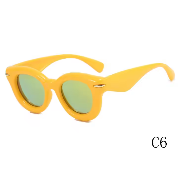 DILICN 2024 Stylish Fashion Sunglasses Men Women Cat Eye Sunglasses Bubble Dramatic Party Club