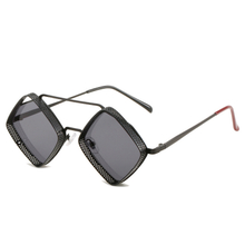 Vintage Eyewear 2024 Retro Square Metal Frame Steampunk Sunglasses Hollow-out Double Bridge frame sunglasses