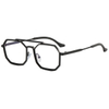 2023 New Men's Steampunk Double Bridge Sunglasses Polygonal Sunglassesrican retro half frame