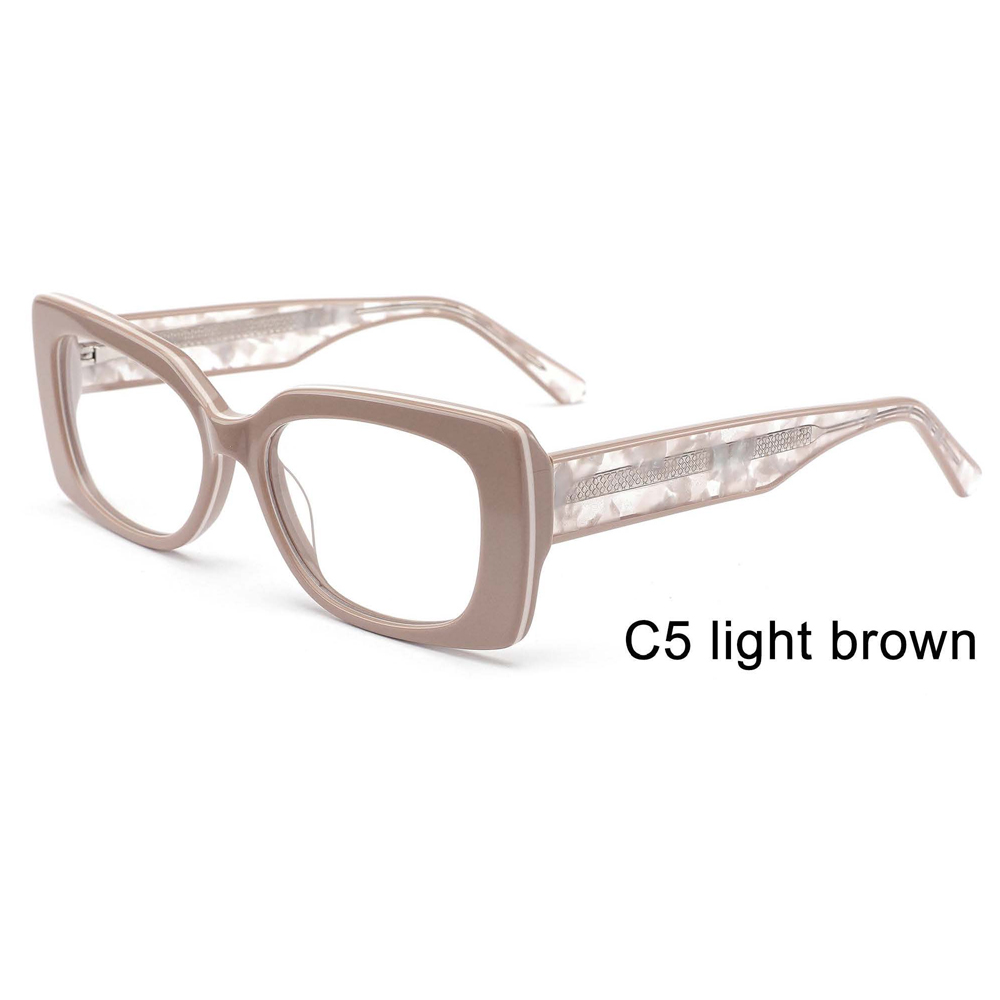 DILICN 2024 new acetate optical frame rectangular frame large size women's fashion optical glasses