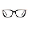 DILICN new acetate fiber optical frame for women irregular colorful splicing fashion frame