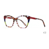 DILICN new large frame unisex acetate optical frame fashionable hot selling colorful glasses