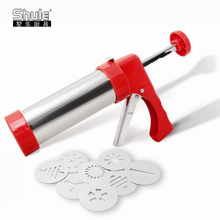 Stainless steel gun biscuit machine (red)