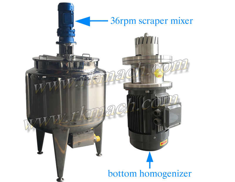 open top mixing tank for sauce