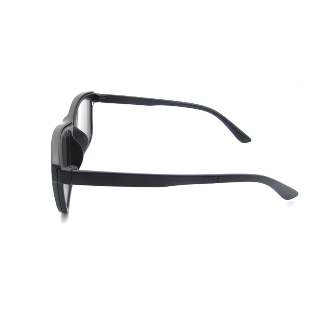 5 In 1 Men Women Swappable Magnet Magnetic Lens Clip-On Clips On Polarizedc Eye Sun Glasses Frame Eyewear Sunglasses with Bag