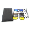5 In 1 Magnet Glasses Frame Price Magnet Clip on Sunglass Magnet Sunglasses with Bag 