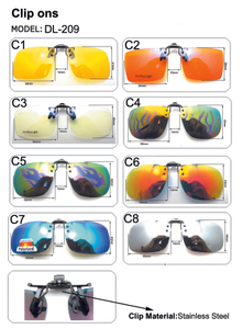 Women Men Polarized Clip On Sunglasses Driving Car Sun Glasse Night Vision Anti-glare for Prescription Optical Frame Eyeglasses