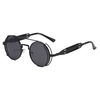 New Style Round Lens Punk Sun Glasses Steampunk Sunglasses UV400 Unisex Metal Gothic Eyeglasses