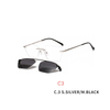 2 In 1 Fashion Optical Glasses Magnet Clip On Sunglasses Rimless Prescription Glasses Frame for Myopia Lenses
