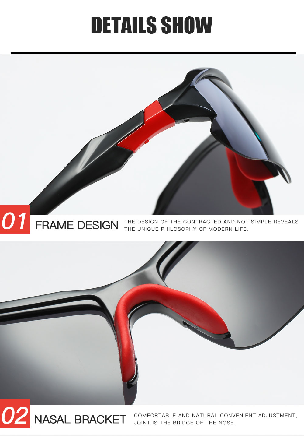 Polarized Photochromic Sunglasses For Men Women Sports Goggles with Glasses Box Cloth Test Card SunGlasses Sets