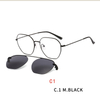 Magnetic Clip on Sunglasses for Men Women Metal Frame