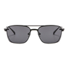 Square Magnetic Sunglasses Clip on for Men Women Metal Frame
