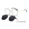Vintage Magnetic Sunglasses Clip on for Men Women Metal Frame
