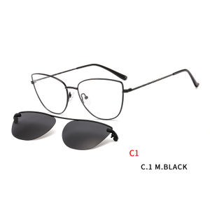 Magnetic Sunglasses Clip on for Men Women Metal Frame
