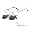 2 In1 Glasses Frame Magnetic Sunglass Clip On Sunglasses Eyeglasses