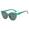 Sunglasses Anti-Ultraviolet Decorative Women Personalized Cat Eye Sun Glasses Fashion PC Big Frame Eyewear Wholesale