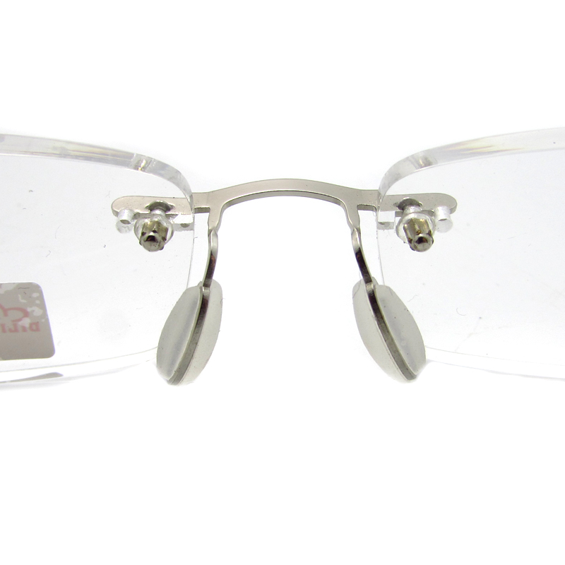 Unisex rimless TR90 temple slim reading glasses 