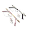 Unisex rimless metal eyewear for reading 