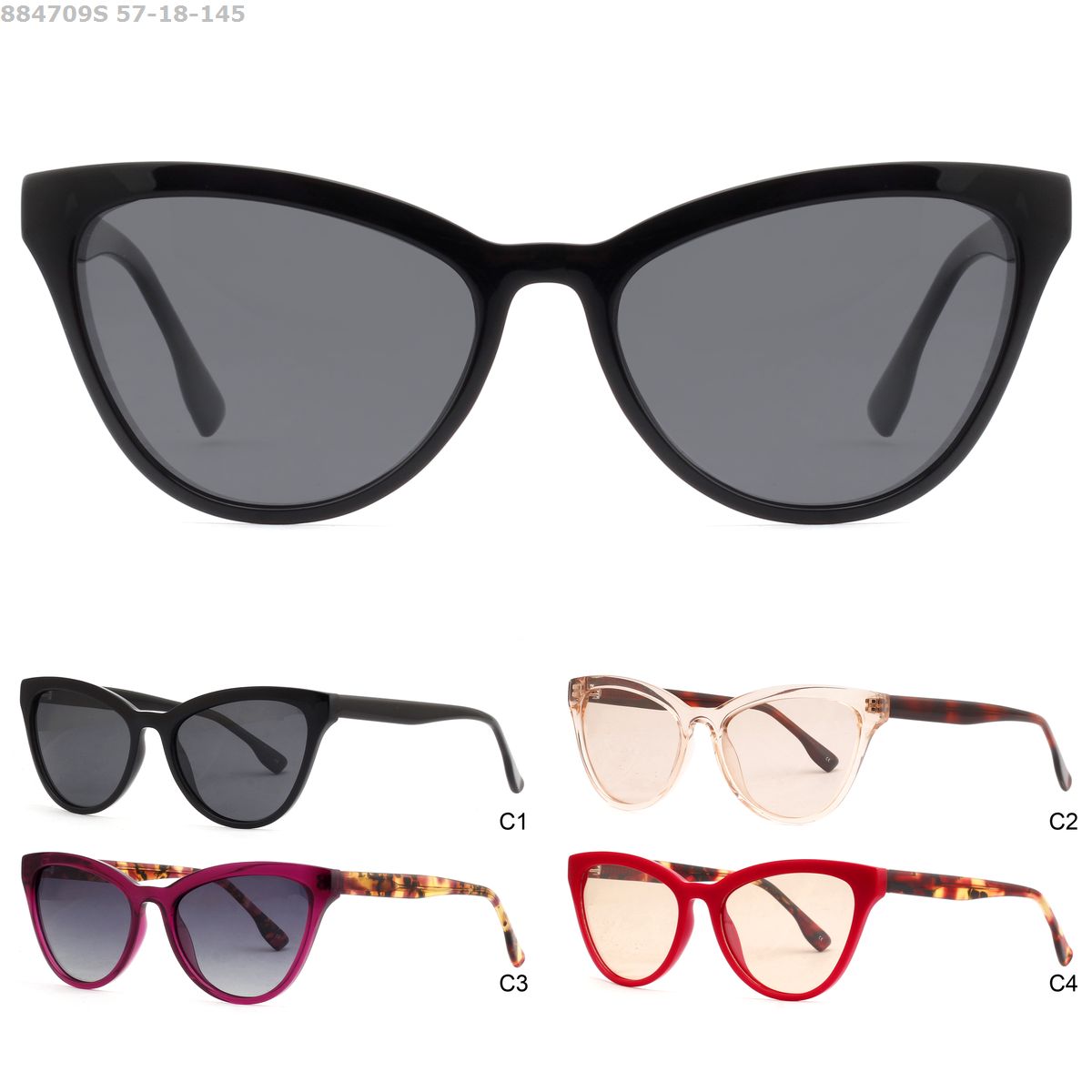 Trend Sun glasses Cat Eye Frame Shades Vendor Acetate Sunglasses Women